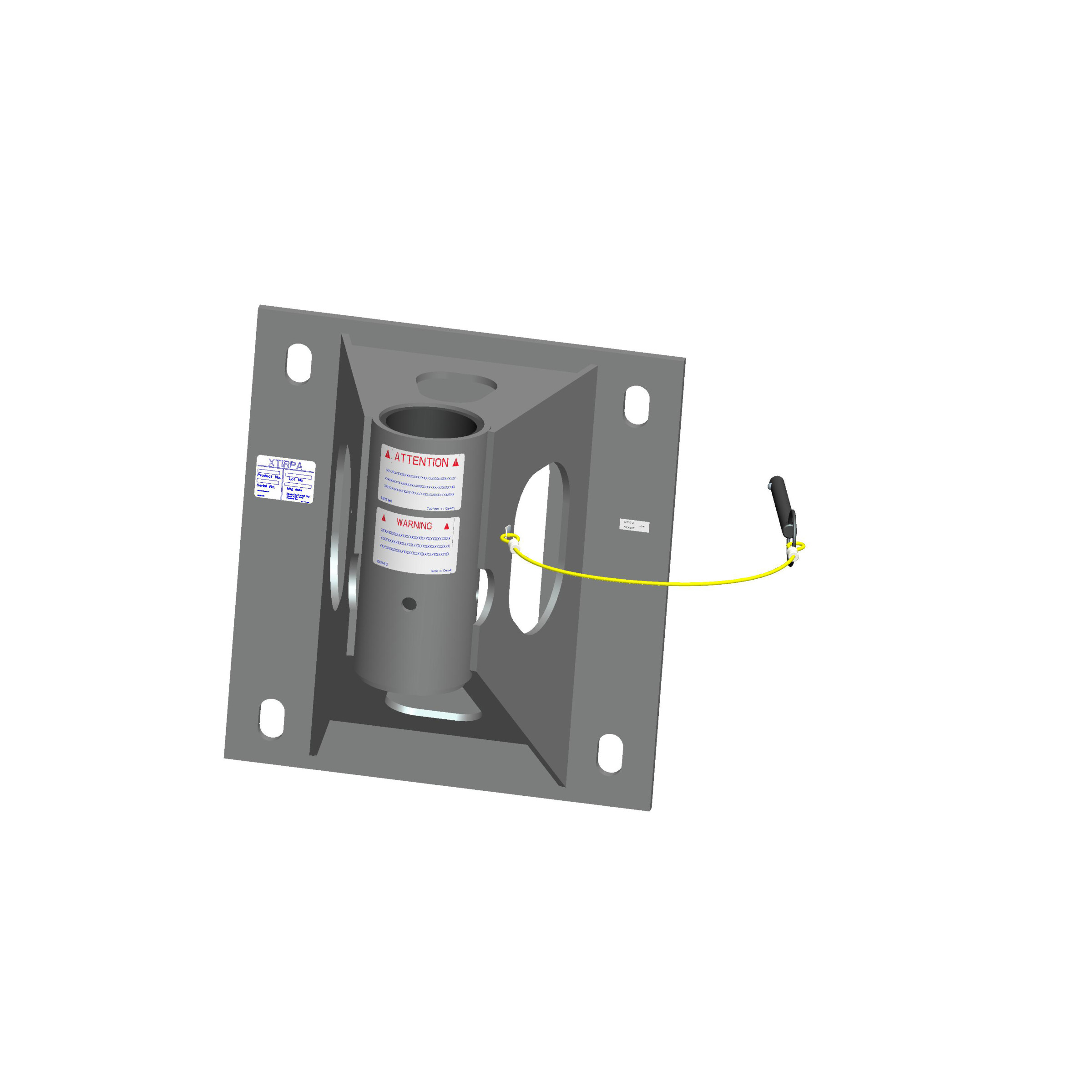 3" Mural Adapter,8" Offset,304 SST